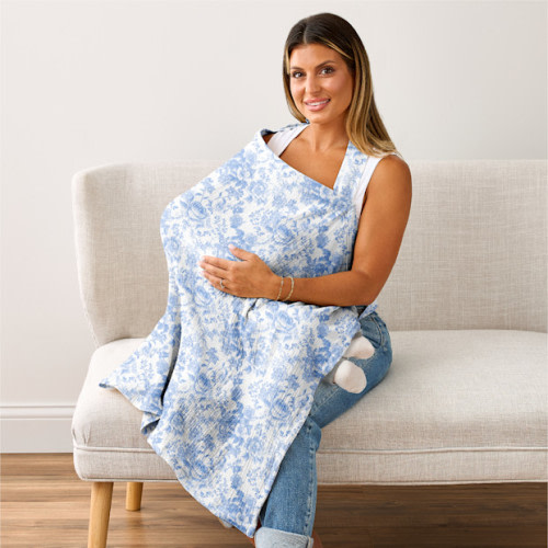 Itzy Breastfeeding Cover - Blue