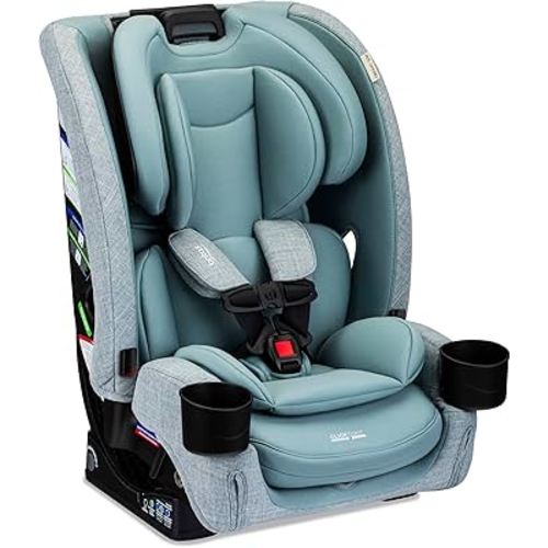 Britax One4Life Slim All-in-One Car Seat, 10 Years of Use, 17.5” SpaceSaver Design, Converts from Rear-Facing Infant Car Seat to Forward-Facing Booster Seat, ClickTight Installation, Sea Foam