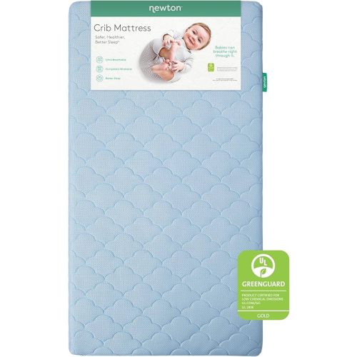 Newton Baby Crib Mattress - Infant & Toddler Mattress, Baby Bed Mattress, Dual-Layer, Safe, Breathable & Washable Mattress, Removable Cover, Deluxe 5.5 inch-Thick Cushion, Sky Blue