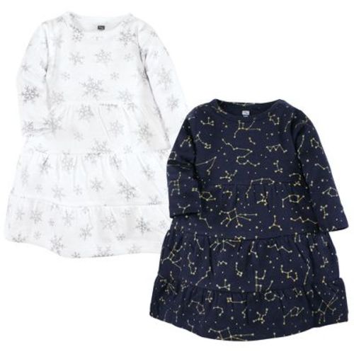 Luvable Friends Hudson Baby Long-Sleeve Dresses 2pk