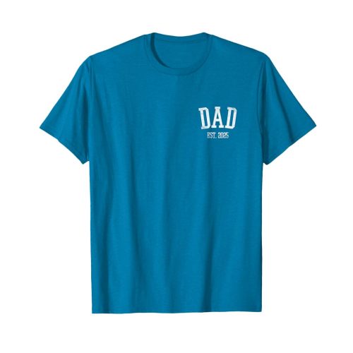 New Dad Est. 2025 Expect Baby Father 2025 Pocket Fathers Day T-Shirt
