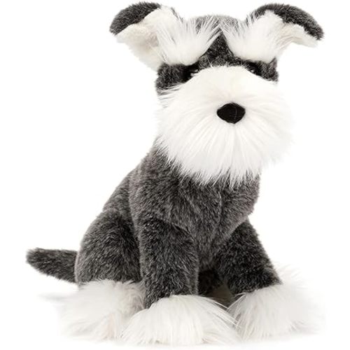 Jellycat Lawrence Schnauzer Dog Stuffed Animal, 10 inches - Dogs & Puppies Plush Toy - Classic Children's Gift