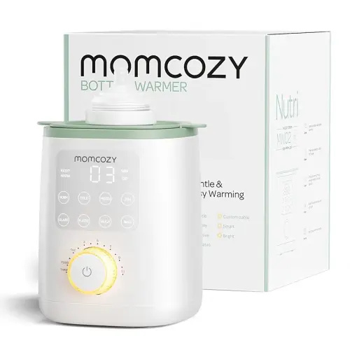 Momcozy Nutri Bottle Warmer, 9-in-1 Baby Bottle Warmer with Night Light, Accurate Temperature to Preserve Fullest Nutrients in Breast Milk, Bottle Warmers for All Bottles with Breastmilk or Formula
