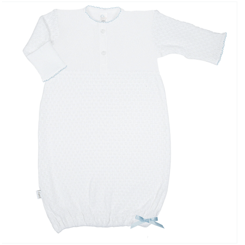 Paty Knit Placket Gown #154