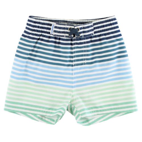 Ruggedbutts Boys Swim Trunks - Navy Gingham, Size : 6-12 Months