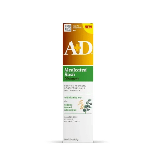 A+D Medicated Rash Ointment 1.5 oz– Relieves Rash & Skin Irritated Skin from Poison Ivy, Eczema, Beard Rash, Bikini Rash, Dry Skin, Chapped Skin, bug bites. Made with Colloidal Oatmeal