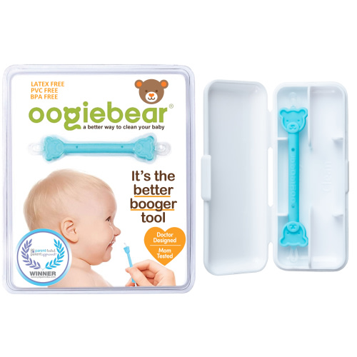 oogiebear Baby Ear & Nose Cleaner, with Case. Dual Earwax and Snot Remover.  Aspirator Alternative. 