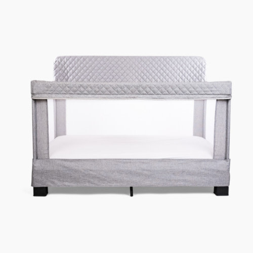 Baby Delight Horizon Full Mesh Crib - Quilted Pebble Grey