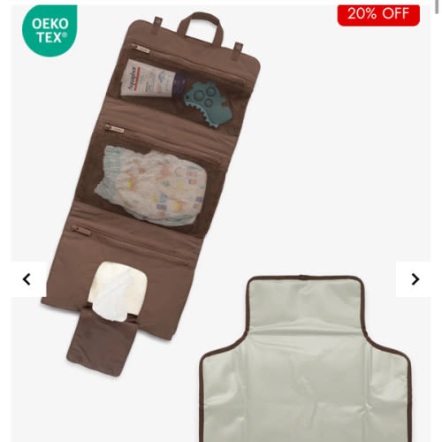 Diaper Changing Pad Organizer - HAZELNUT