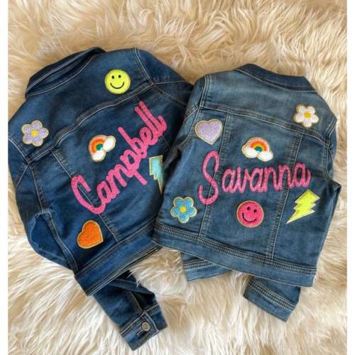 ShopBestBabes Personalized Embroidered Jean Jacket