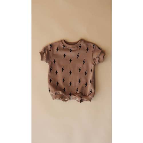 Short Sleeve Romper | Lightning Bolt