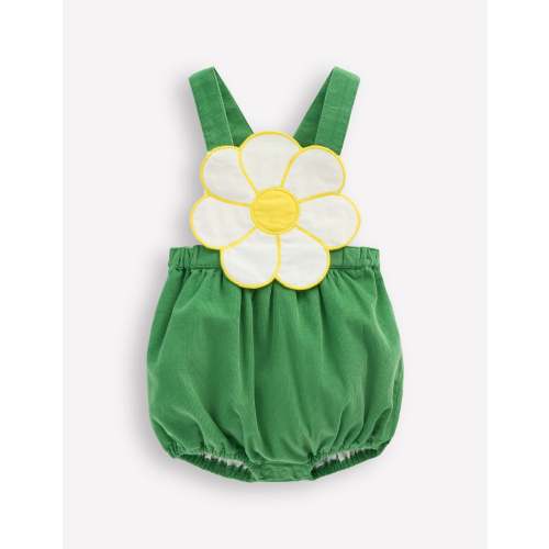 Novelty Bubble Romper-Sapling Green