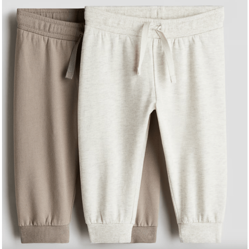 2-PACK JOGGERS-6M BEIGE