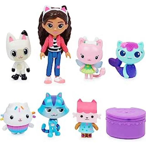 Amazon.com: Gabby's Dollhouse, Deluxe Figure Gift Set with 7 Toy Figures and Surprise Accessory, Kids Toys for Ages 3 and up : Toys & Games