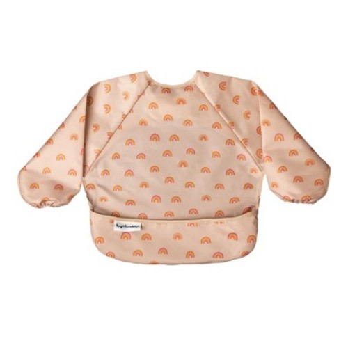 Tiny Twinkle Mess-Proof/Waterproof Long-Sleeve Baby Bib, Machine Washable Smock for Eating