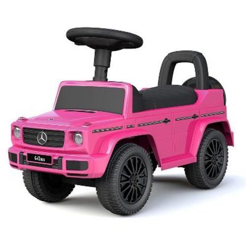 Best Ride On Cars Kids Outdoor Stroller Mercedes G-wagon Push Car With Horn For Ages 1 To 3 Years, Pink