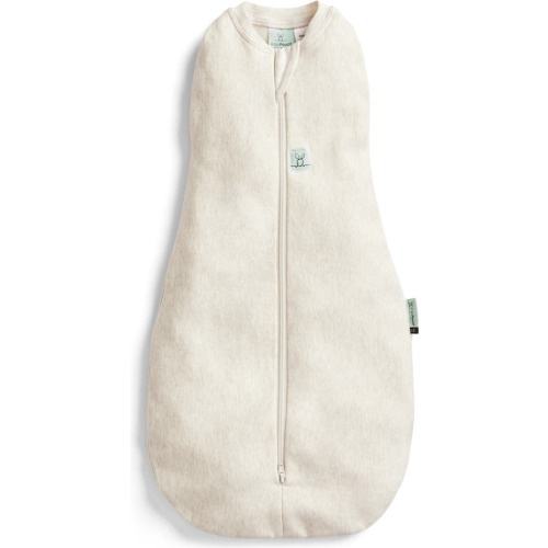 ergoPouch 0.2 TOG Organic Cotton Cocoon Swaddle Sack, 3-6 M, Oatmeal Marle