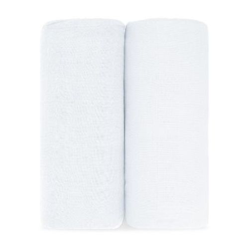 Muslin Swaddle Blankets Neutral Receiving Blanket For Boys And Girls By Comfy Cubs - Pack Of 2 - White