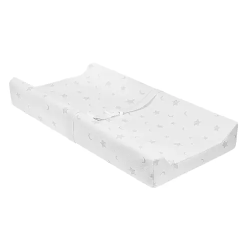 Small Baby Changing Pad 29 x 15 for Dresser with Cover, Waterproof & Non-Slip, Mini Diaper Contoured Foam Changing Table Topper