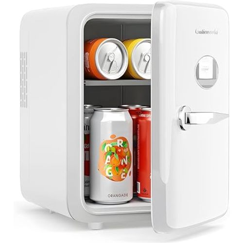 Skincare Fridge - 4L Makeup Fridge for Refrigerating Makeup, Skincare and Food, Mini Fridge for Bedroom, Office and Car, Cooler and Warmer, Beverage Cooler, Pearly White