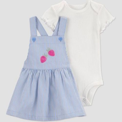Carter's Just One You® Baby Girls' Strawberry Skirtalls - Blue/Ivory 18M