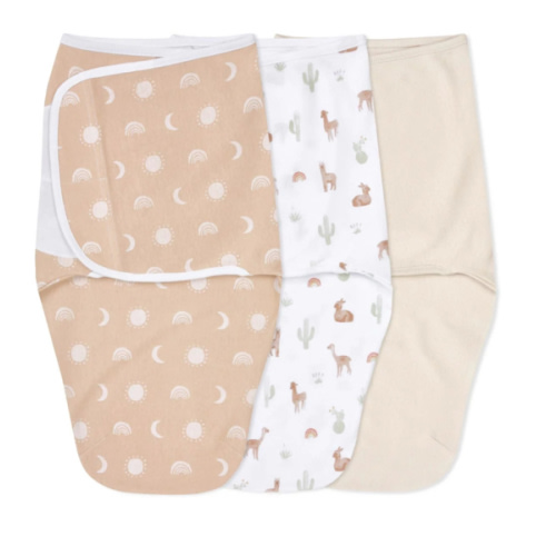 Desert Sun Easy Swaddle With No Zipper 0-3M | aden + anais