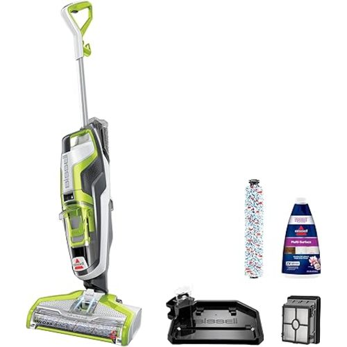 BISSELL CrossWave Floor and Area Rug Cleaner, Wet-Dry Vacuum with Bonus Brush-Roll and Extra Filter, 1785A , Green