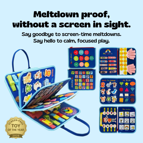 Montessori Busy Board for Toddlers | TibaToes™ Official