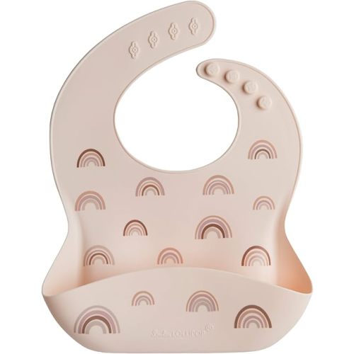 Loulou Lollipop Soft, Waterproof Silicone Feeding Bib for Babies and Toddlers