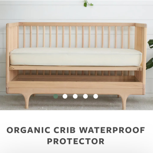 Organic Waterproof Crib Protector Pad | Avocado Green Mattress