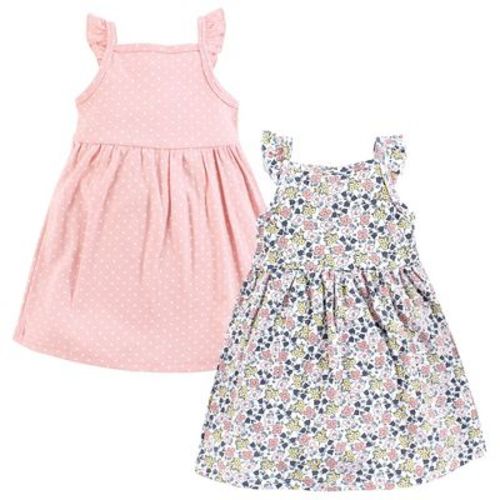 Hudson Baby Girls Cotton Dresses, Ditsy Floral, 6-9 Months