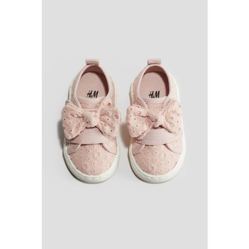 EMBROIDERED-DETAIL CANVAS SNEAKERS