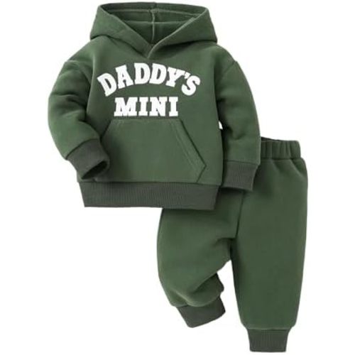 Toddler Baby Boy Fall Clothes Long Sleeve Hoodie Sweatshirts Pants Set Infant Winter Outfits