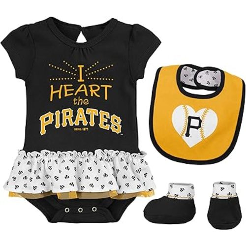 Outerstuff MLB Newborn Girls Play with Heart 2pack Creeper Set