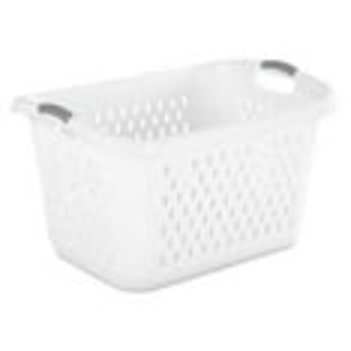 Sterilite 2.7 Bushel Jumbo Plastic Laundry Basket, White