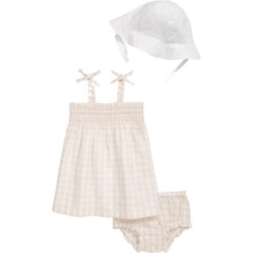 NORDSTROM Smocked Dress & Bucket Hat Set, 3M