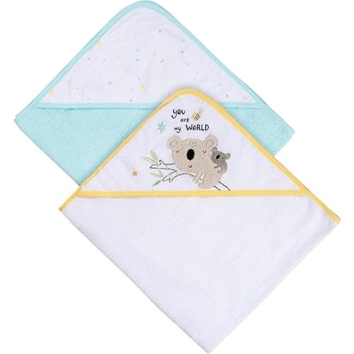 Gerber 2-Pack Baby Neutral Little Animals Hooded Towel