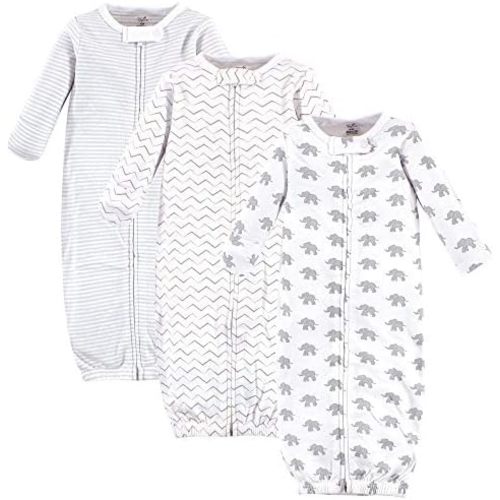 Touched by Nature Baby Organic Cotton Zipper Gowns