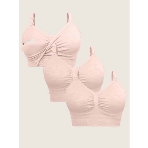 Wash Wear Spare® Pumping Bra Pack | Pink Heather