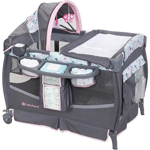 Baby Trend Deluxe II Nursery Center® Playard, Primrose