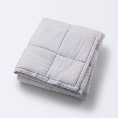 Muslin Quilt Baby And Toddler Blanket - Gray - Cloud Island™