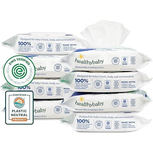 Our Wet Wipes | EWG Verified Safe | 100% Water & Plant Based | Unscented & Safe for Sensitive Skin | Fragrance Free and Totally Chlorine Free (8 packs, 512 wipes)