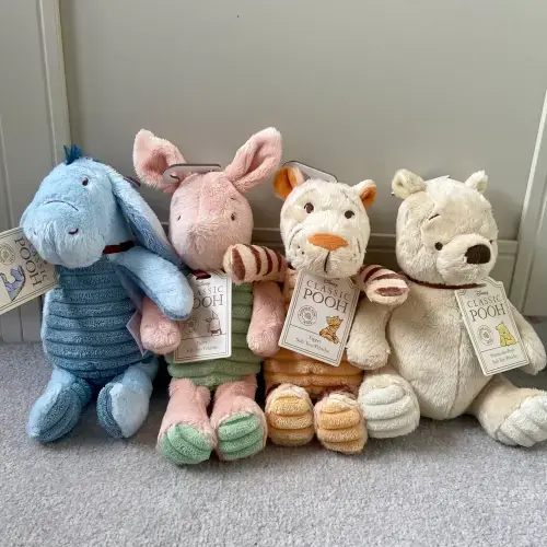 Winnie the Pooh Set of Four Small Classic Soft Toys