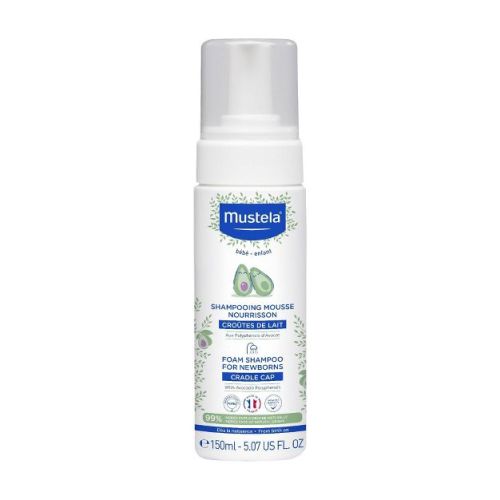Mustela Newborn Baby Foam Shampoo for Cradle Cap - 5.07 fl oz