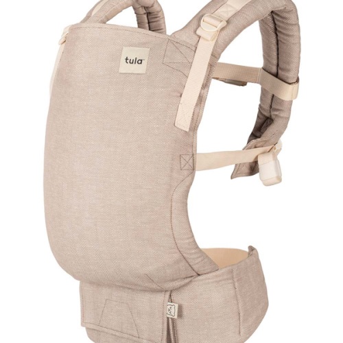 Linen Ergonomic Baby Carrier - Free-To-Grow Sand Tan – Baby Tula US
