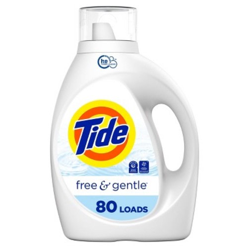 Tide Free & Gentle HE Compatible Liquid Laundry Detergent Soap - 105 fl oz