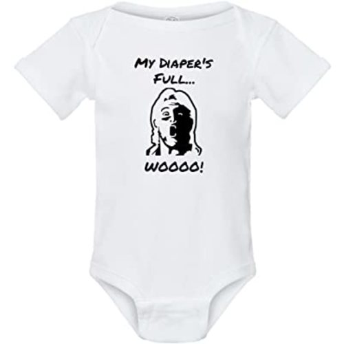 RIC Nature Boy Flair Woooo! Wrestling Parody Infant Baby Onesie White Bodysuit