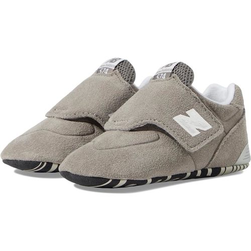 New Balance Unisex-Baby 574 V1 Hook and Loop Crib Sneaker