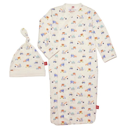 can you dig it modal magnetic cozy sleeper gown + hat set – Magnetic Me