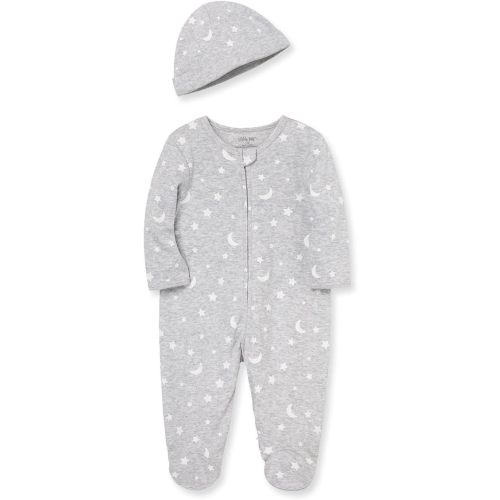 Little Me baby-boys 2-piece Footie and Cap Set
